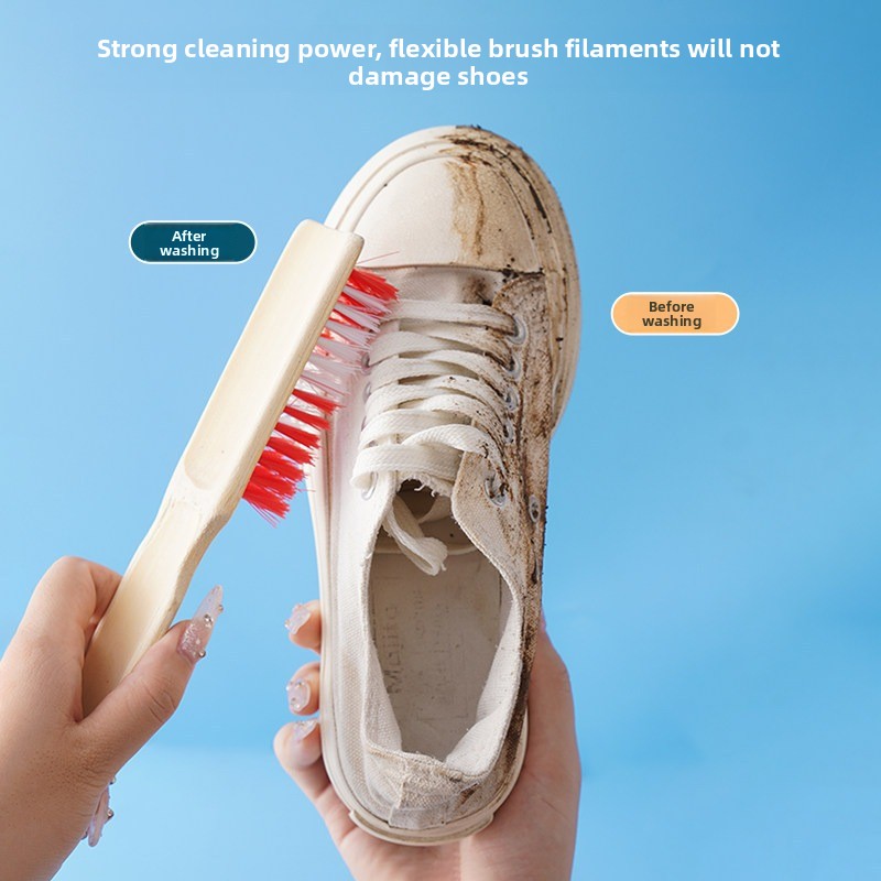 Shoe Cleaning Brush - 가정용 긴 손잡이 대나무 신발 브러시,