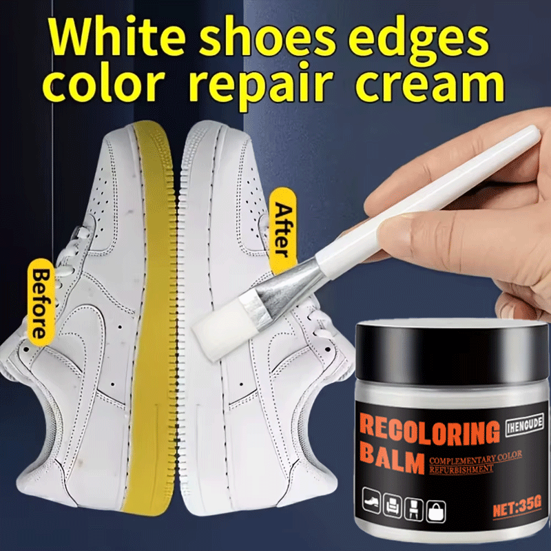 Sneaker Care Spray - 가죽 신발용 흰색 재도색 페이스트 35g,