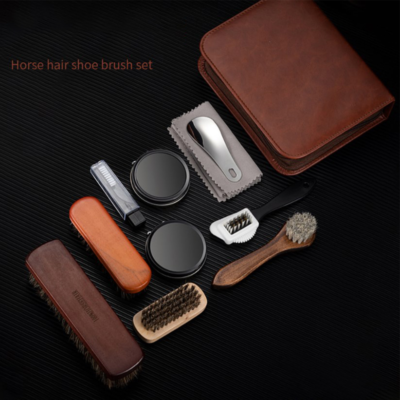 말털 신발 브러시 세트, 가죽 관리 청소 연마 도구 클 - Leather Shoe Polish 리뷰 및 가격