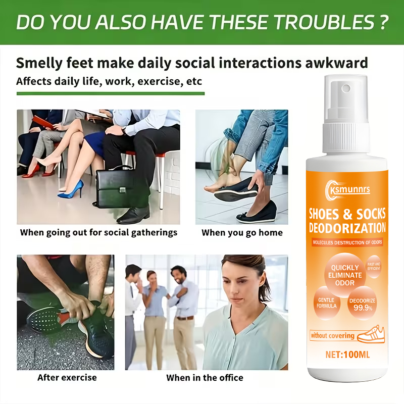 발 냄새 제거 스프레이, 신발 및 양말용 탈취제, 오래 - Sneaker Care Spray 리뷰 및 가격
