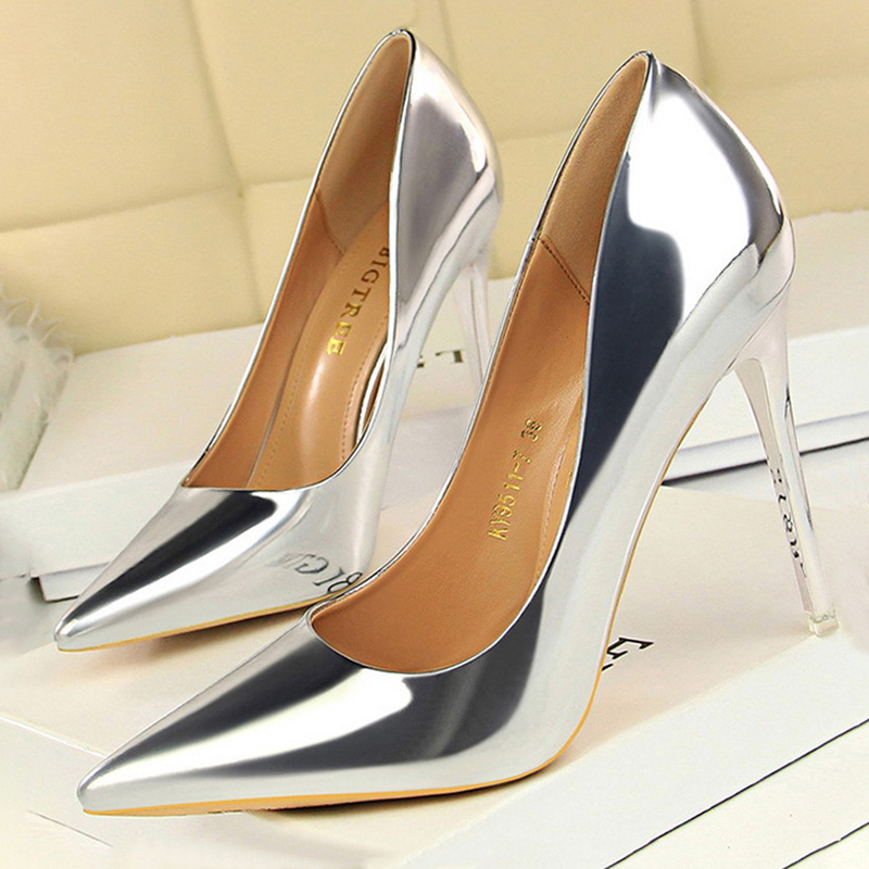 BIGTREE 신발 여성 펌프 특허 가죽 하이힐 신발  - Shoe Tree 리뷰 및 가격